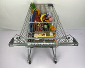 125L Conventional Metal Shopping Trolley Grocery Cart Australian Style PU Wheels CE Certificate
