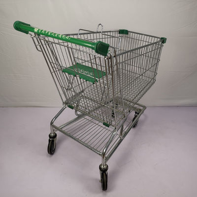 شراء سعة كبيرة 210L سلسلة بقالة سلك عربة تسوق على الطراز الأمريكي مسحوق الزنك الطلاء online manufacture