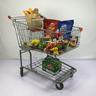 Customizable 175L Grocery Store Shopping Cart Supermarket Trolly With Foldable Child Seat