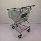 Grocery Market Shopping Trolley 125L American Type Metal Wire Trolley