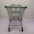 180L Q195 Steel Metal Supermarket Shopping Trolley American Type