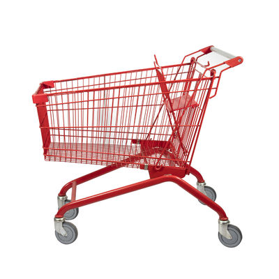 شراء الأحمر 180L عربة التسوق النمط الأوروبي سوبر ماركت عربة سعة كبيرة بالجملة online manufacture