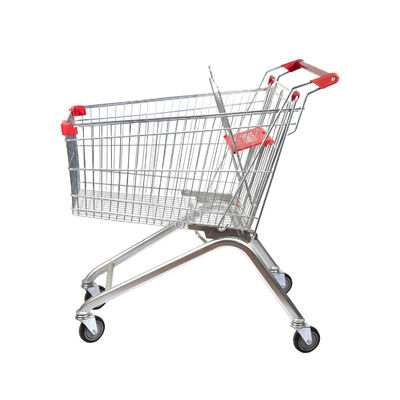 شراء 125L عربة التسوق الأوروبية المعدنية عربة سوبر ماركت سلة التسوق عربة OEM ODM online manufacture