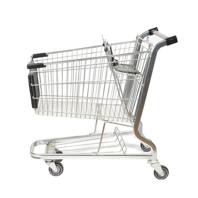 شراء النمط الأمريكي 125L عربة فولاذية مخصصة عربة التسوق في السوبر ماركت مع لوحة الإعلانات online manufacture