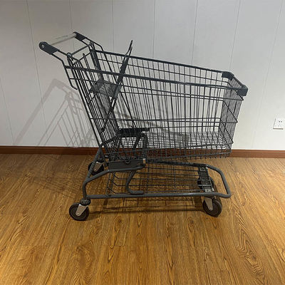 شراء 150L Store Carring Supermarket Pushcart Steel Shopping Cart online manufacture