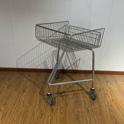 شراء Shallow Shopping Trolley For Disabled  With Escalator Wheels Push Along Steel Shopping Cart online manufacture