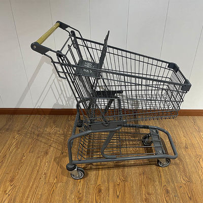 شراء 150L Store CE Certificate Elevator Wheel Steel Shopping Cart تصنيع عبر الإنترنت