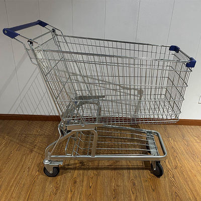 شراء 240L Large Capacity Convenience Store Grocery Carts Metal Durable German type Steel Shopping Cart تصنيع عبر الإنترنت