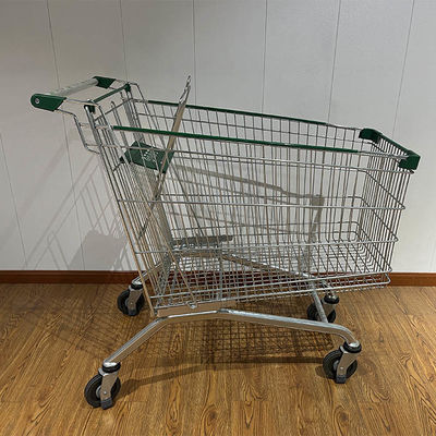 شراء Hot Sale Supermarket Metal European Shopping Trolley with PU Wheels تصنيع عبر الإنترنت